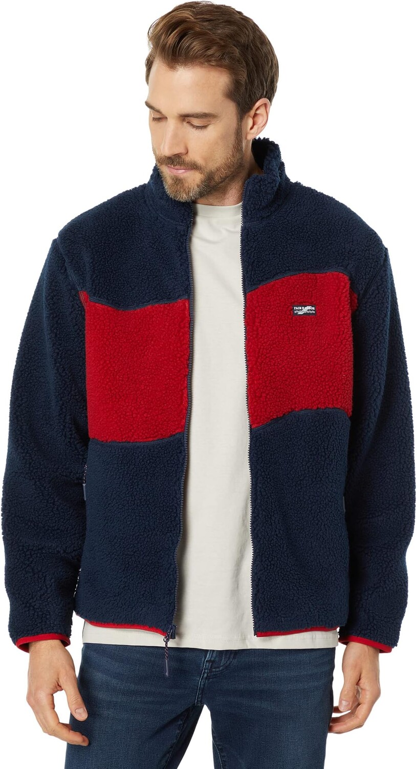 

Куртка Fair Harbor The Bayshore Fleece, цвет Red Big Wave