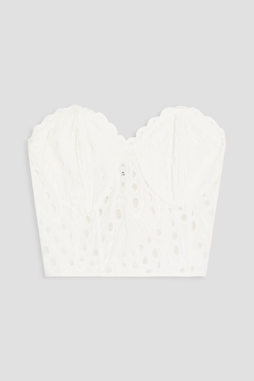 

Топ-бюстье Lita Broderie Anglaise из смесового хлопка Charo Ruiz Ibiza, белый