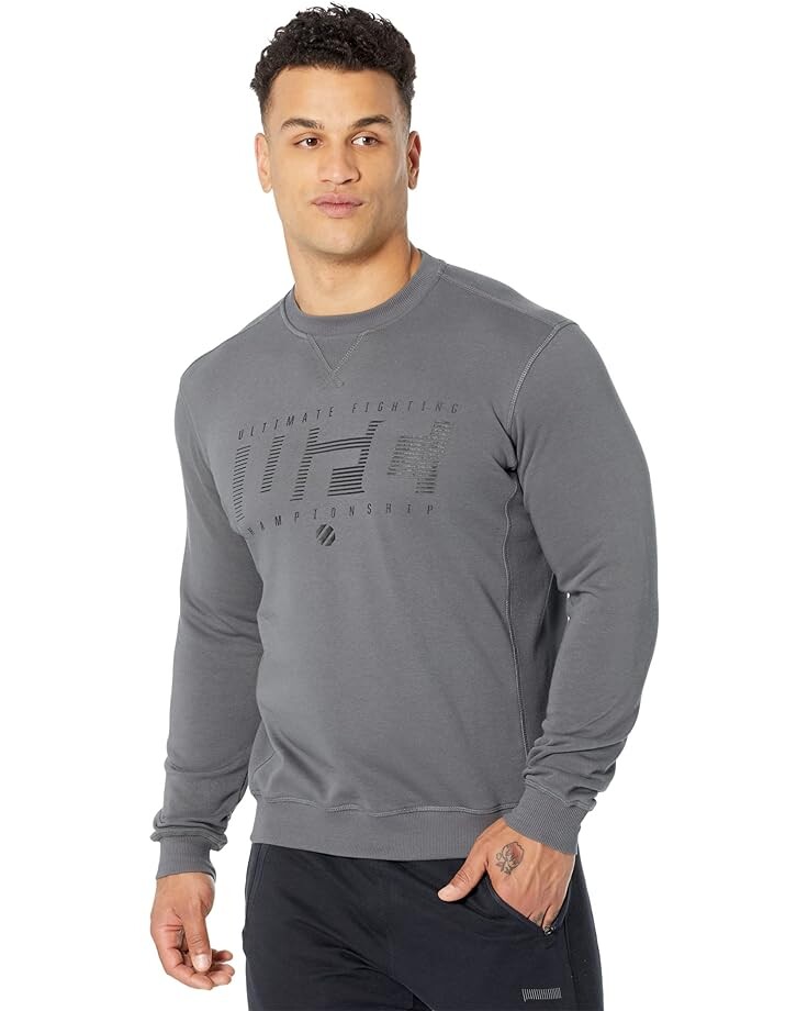 

Толстовка UFC Ultimate Fighting Long Sleeve Crew Neck, цвет Dark Grey
