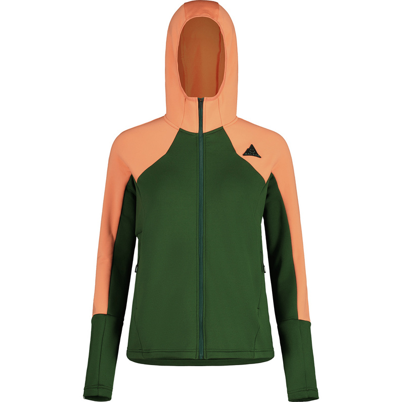 тонкая куртка с капюшоном для женщин женская повседневная однотонная офисная куртка loise 2024 Женская DuronM Куртка Maloja, зеленый