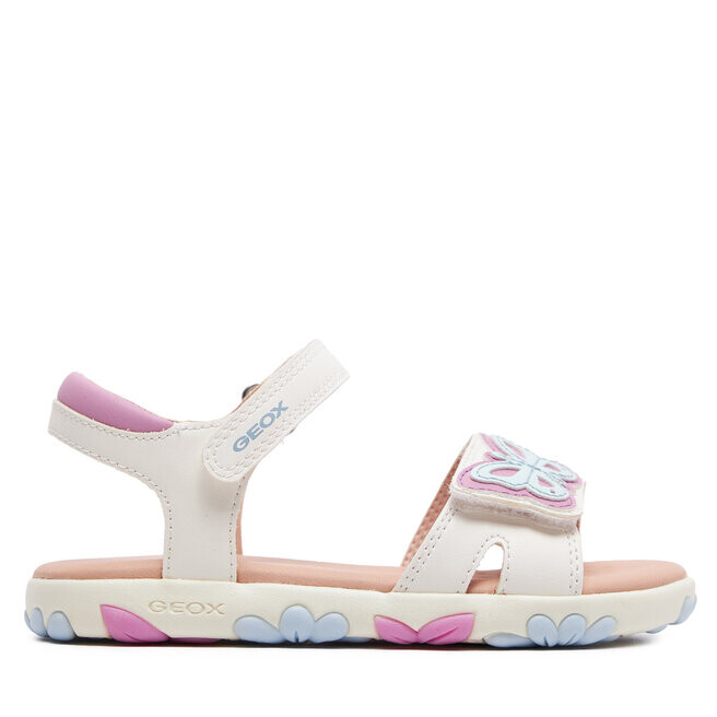 

Сандалии Geox J Sandal Haiti Girl J458ZA 000BC C1364 S White/Dk Pink, белый