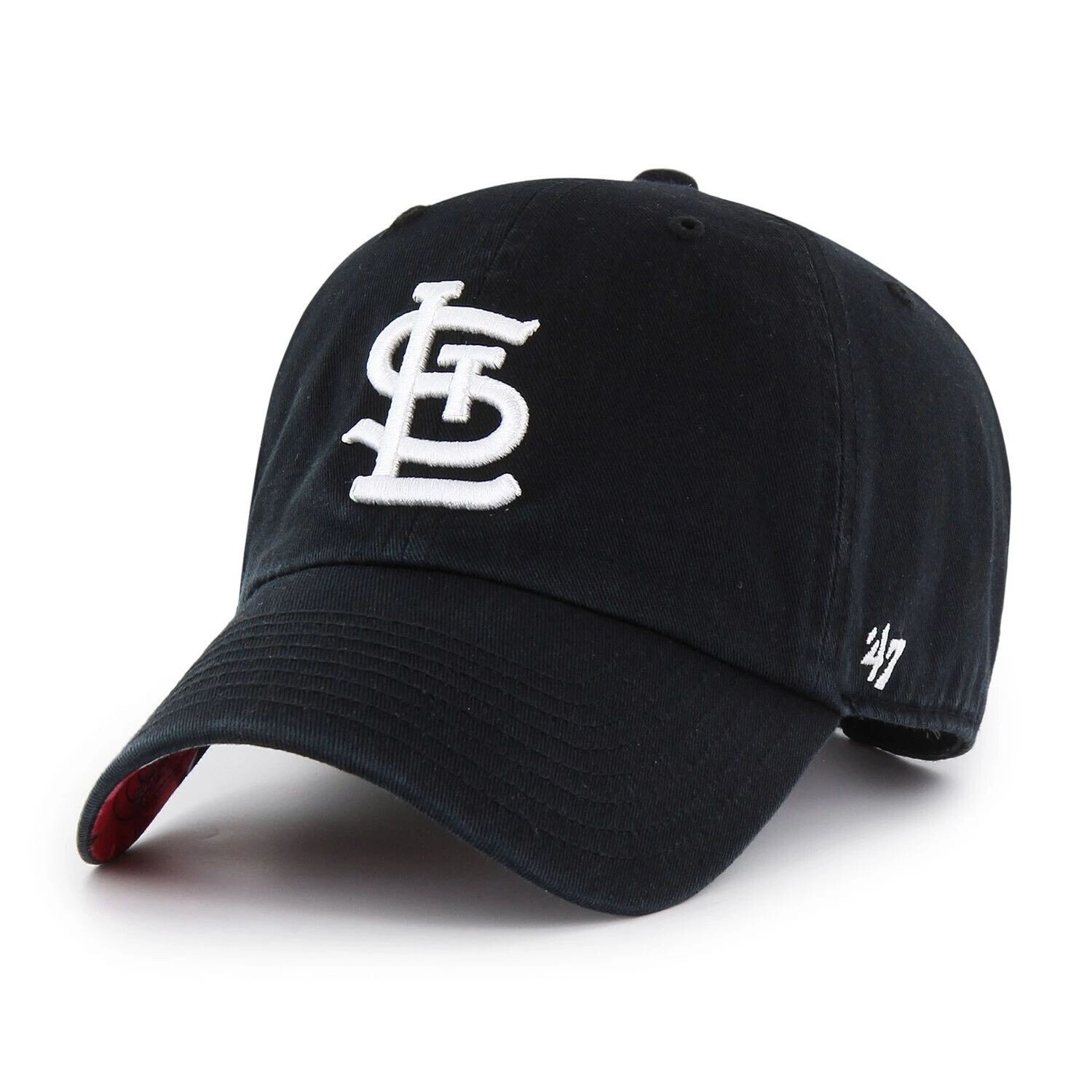 

Мужская черная регулируемая кепка St. Louis Cardinals '47 Dark Tropic Clean Up