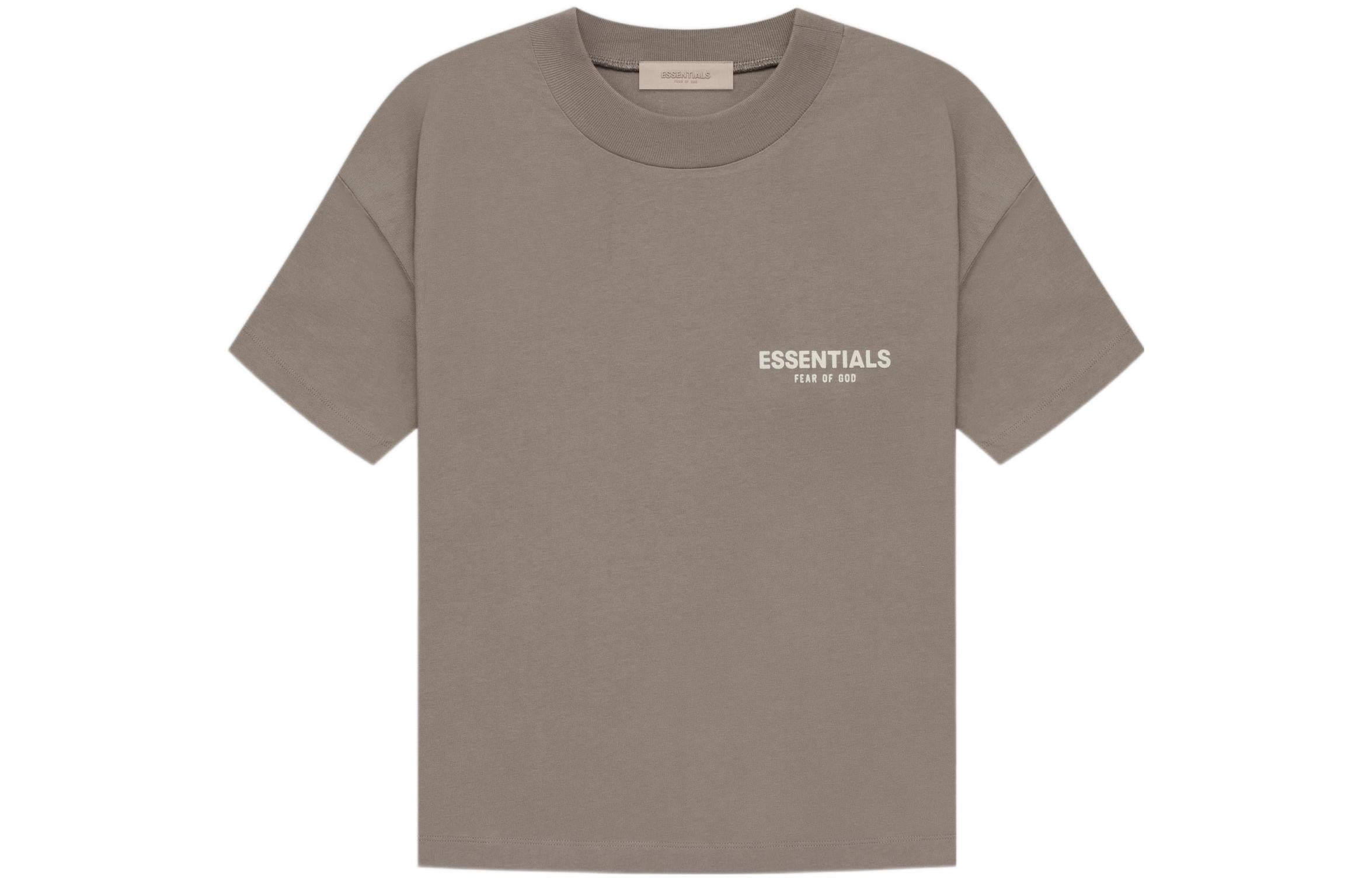 Футболка Fear of God Essentials, серый/коричневый футболка с короткими рукавами fear of god essentials цвет песок