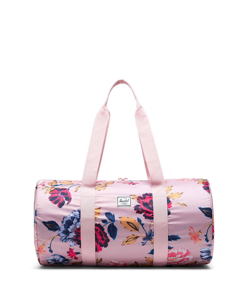цена Складной рюкзак унисекс из розовой ткани с принтом на молнии Herschel, мультиколор