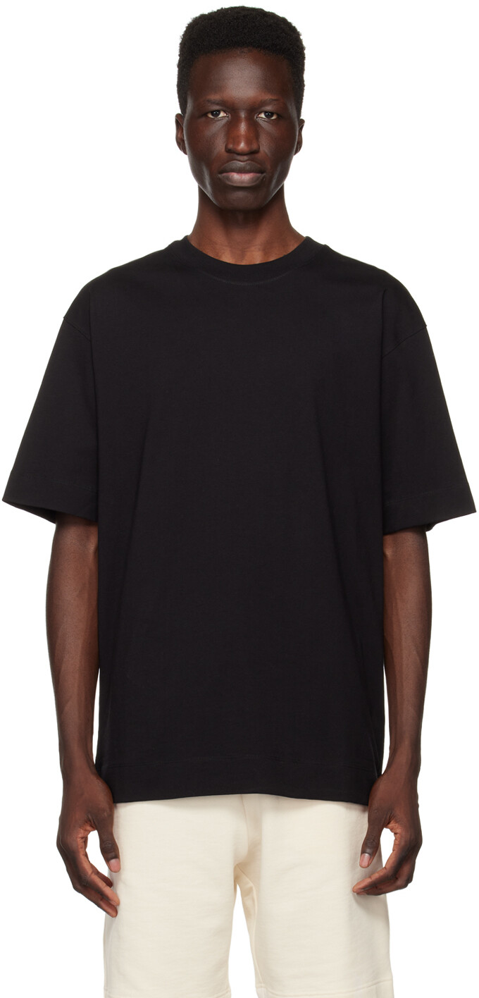 

Черная футболка с круглым вырезом Dries Van Noten
