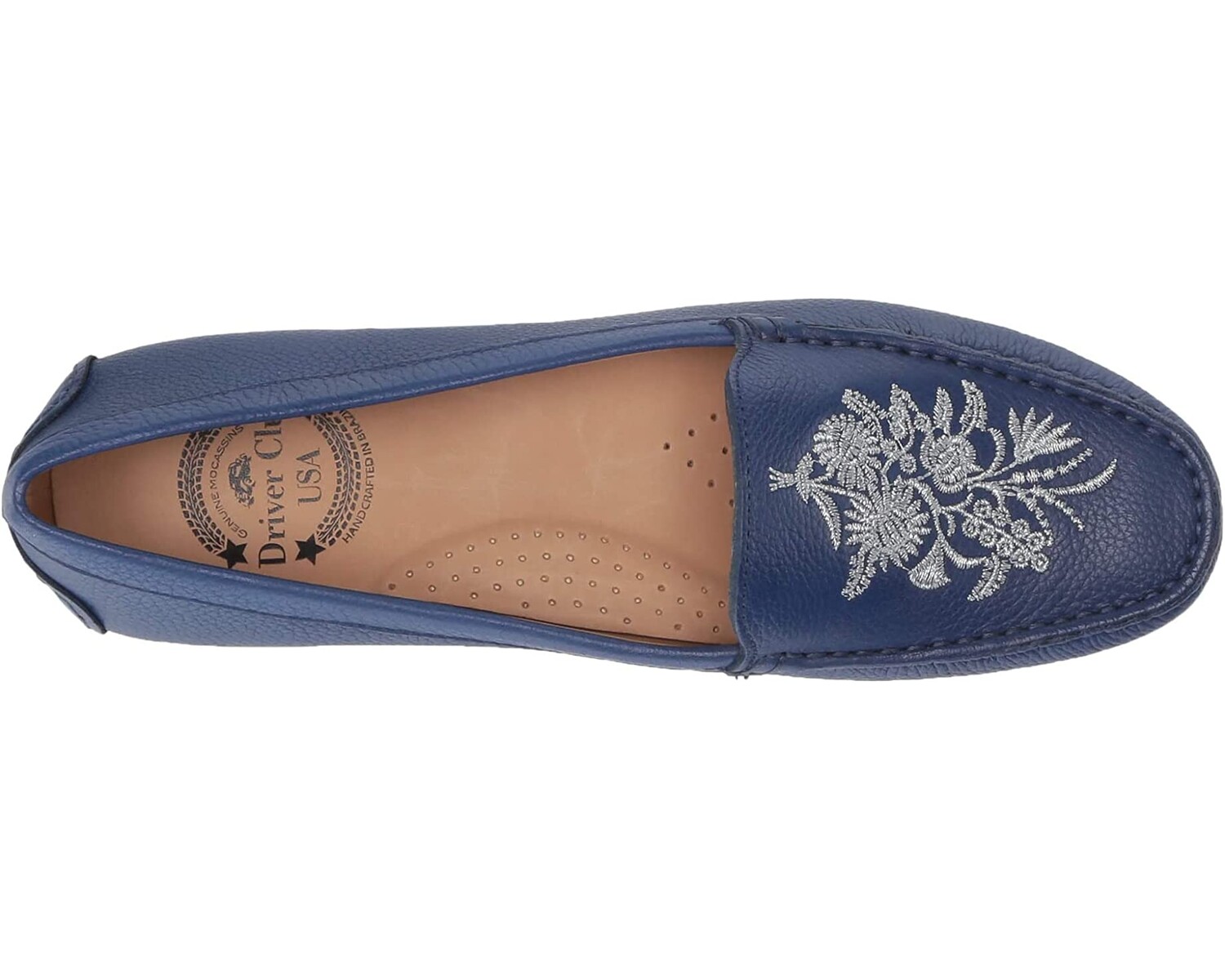 

Лоферы Women's Leather Made in Brazil Nashville Loafer Driver Club USA, синий