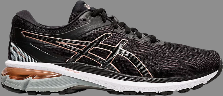 Кроссовки wmns gt 2000 8 narrow 'black rose gold' Asics, черный - фото