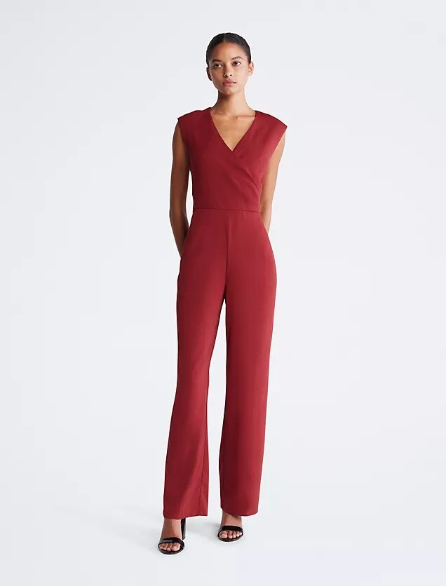 

Комбинезон Calvin Klein Sleeveless Wrap, красный