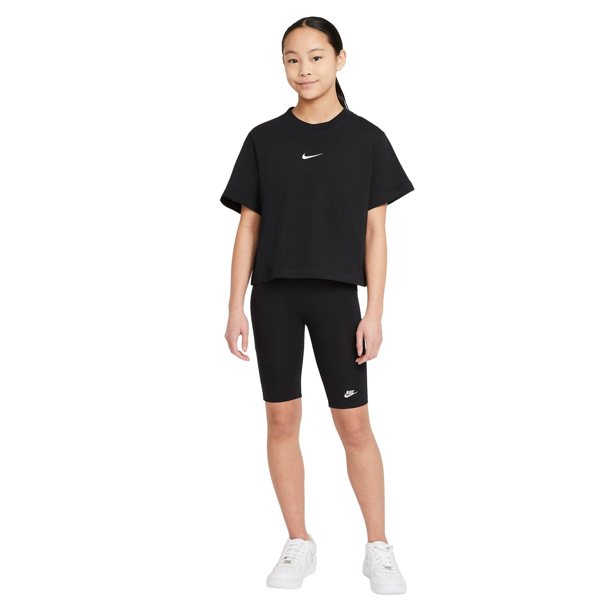Спортивная футболка Nike Big Kids', черный/белый
