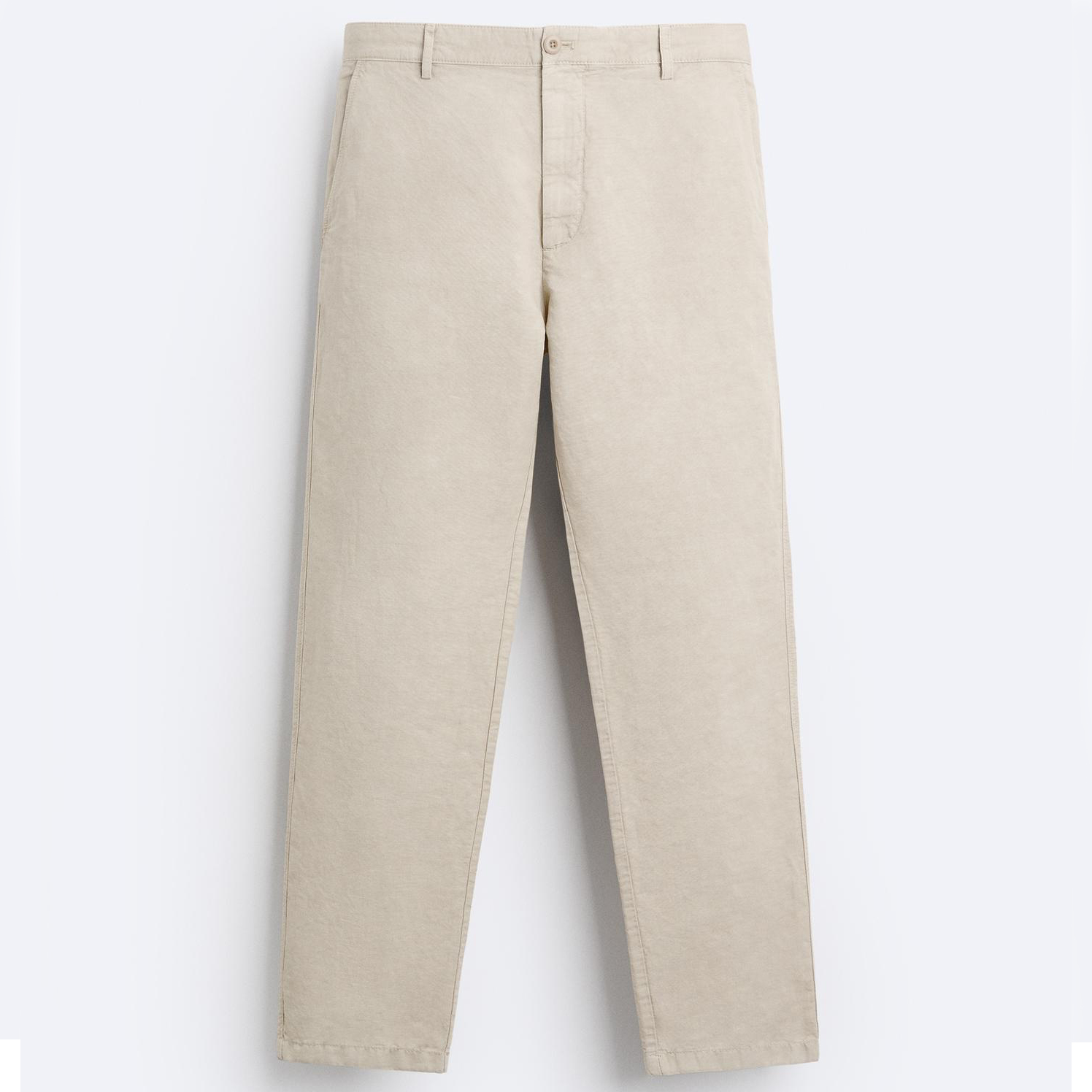 Брюки Zara Textured Chino, песочный брюки zara textured зеленый