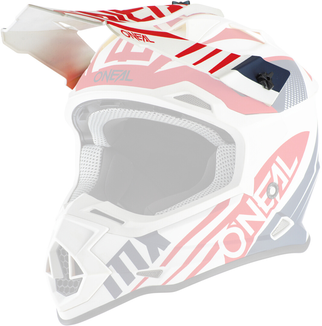 Козырек шлема Oneal 2Series Spyde 2.0, белый/красный