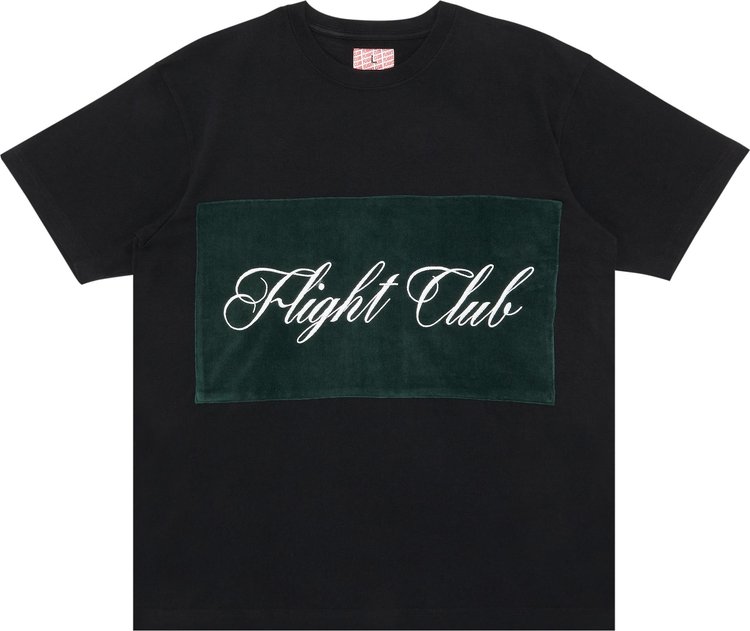 Футболка Flight Club Script 'Black/Velour Green', черный