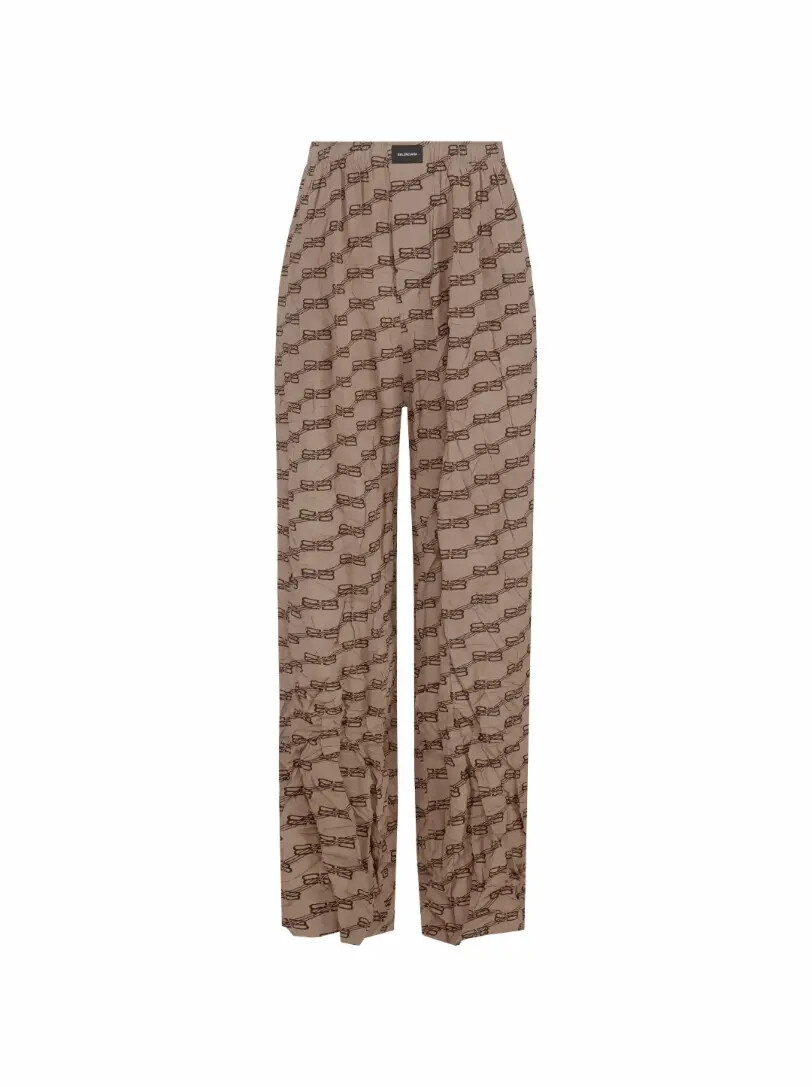 

Широкие брюки с монограммой Balenciaga