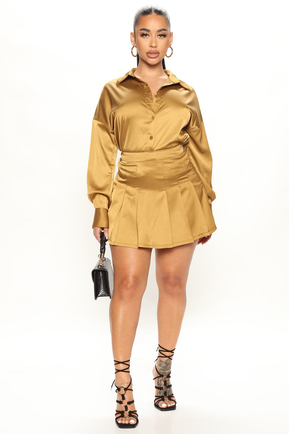 

Юбка Fashion Nova 12556SK, оливковый