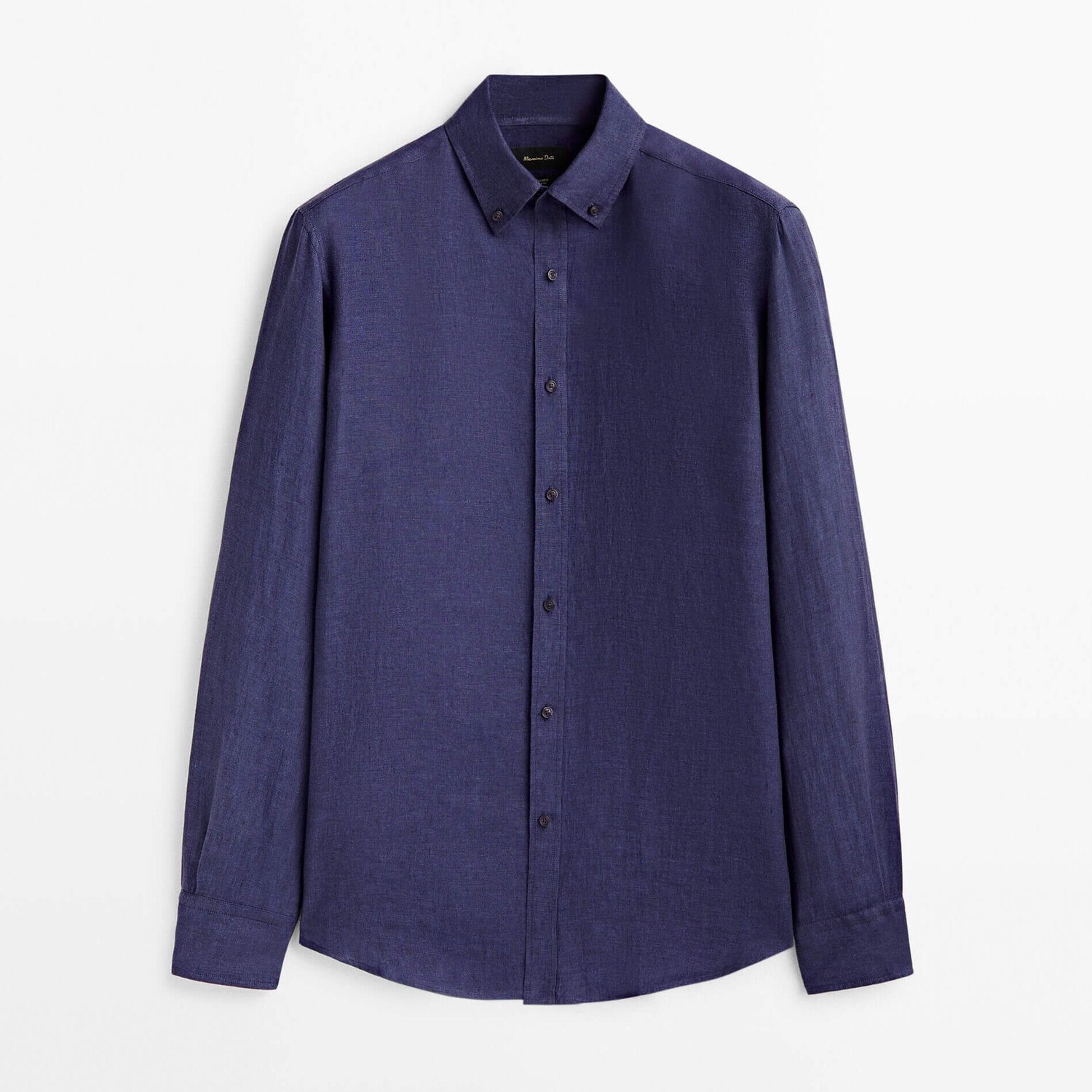 

Рубашка Massimo Dutti Linen Regular Fit, синий