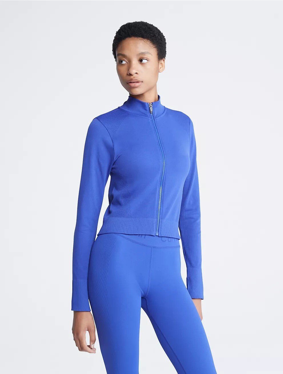 

Толстовка Calvin Klein Performance Seamless Mock Neck, синий