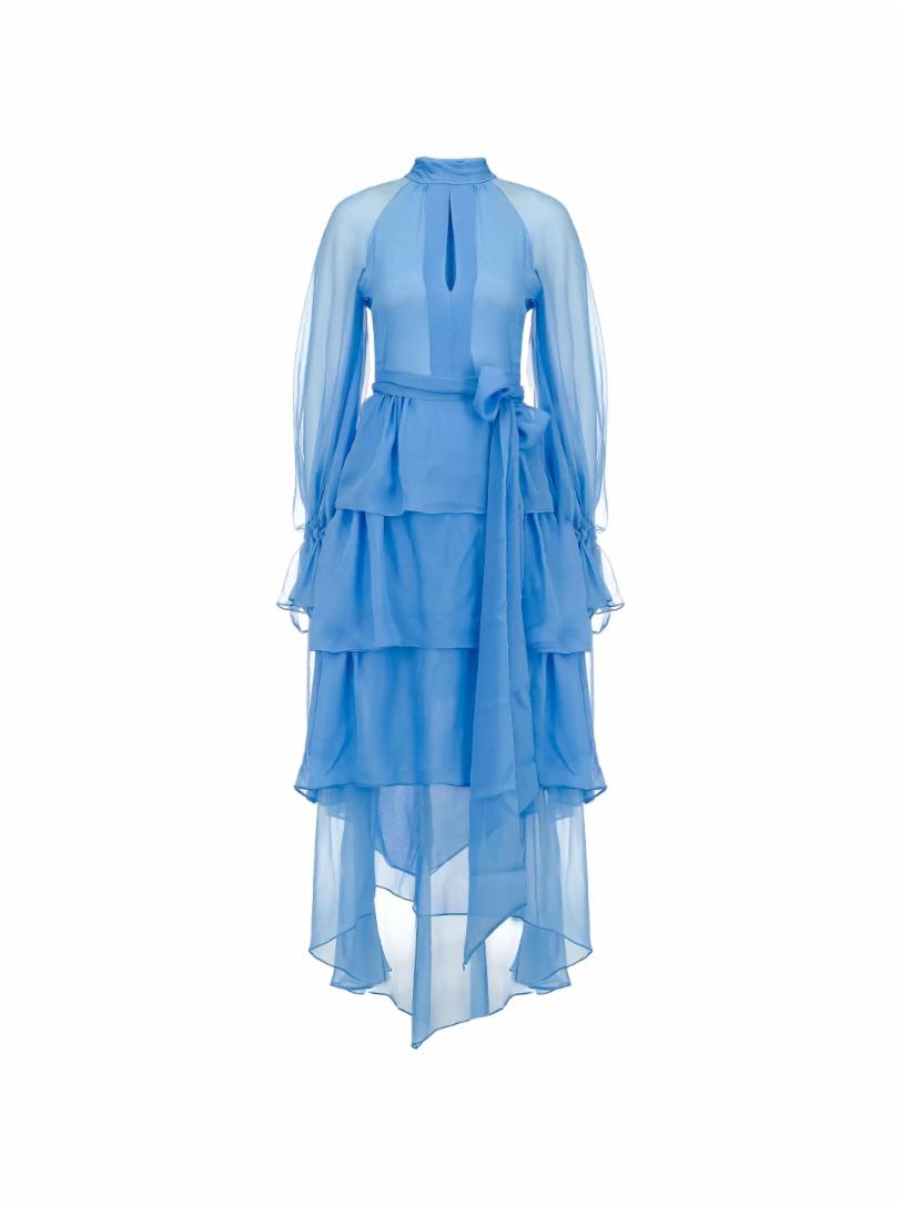 Шелковое платье с оборками Rochas гантельная стойка 2 ярусная универсальная ar103