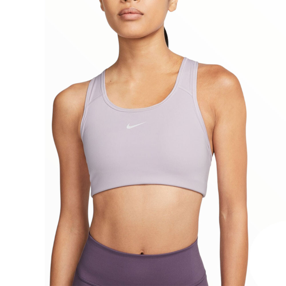

Спортивный топ Nike Swoosh Medium Support, серый