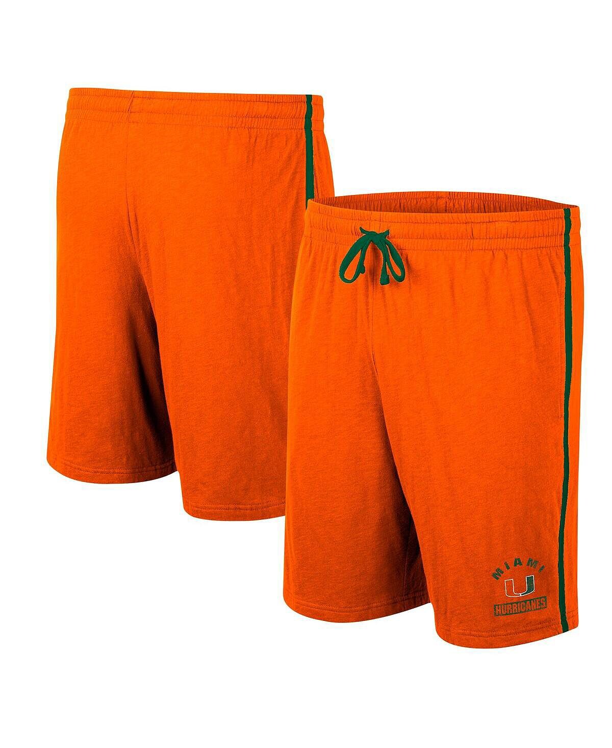 

Мужские оранжевые шорты miami hurricanes thunder slub Colosseum
