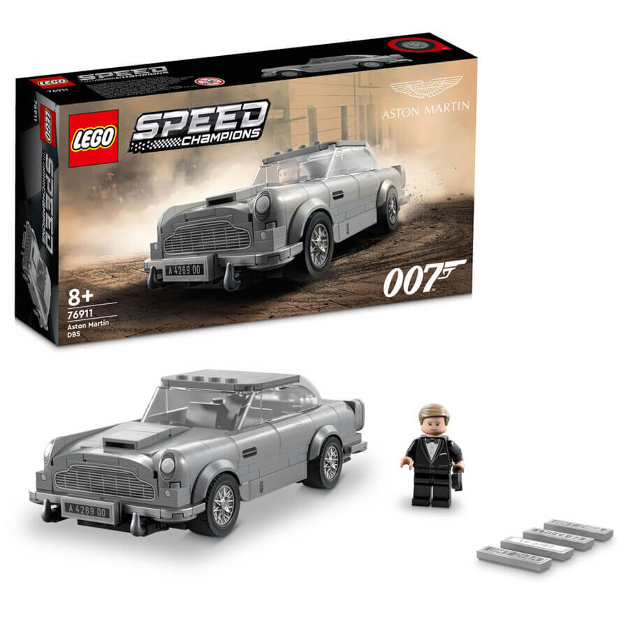 lego speed champions 76911 aston martin db5 автомобиль агента 00 Конструктор LEGO 007 Aston Martin DB5, 298 детали