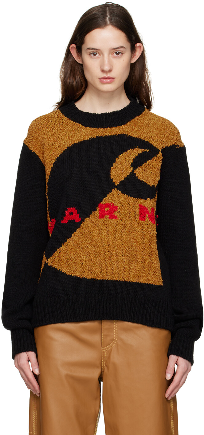 

Светло-коричневый свитер Carhartt WIP Edition с интарсией Marni