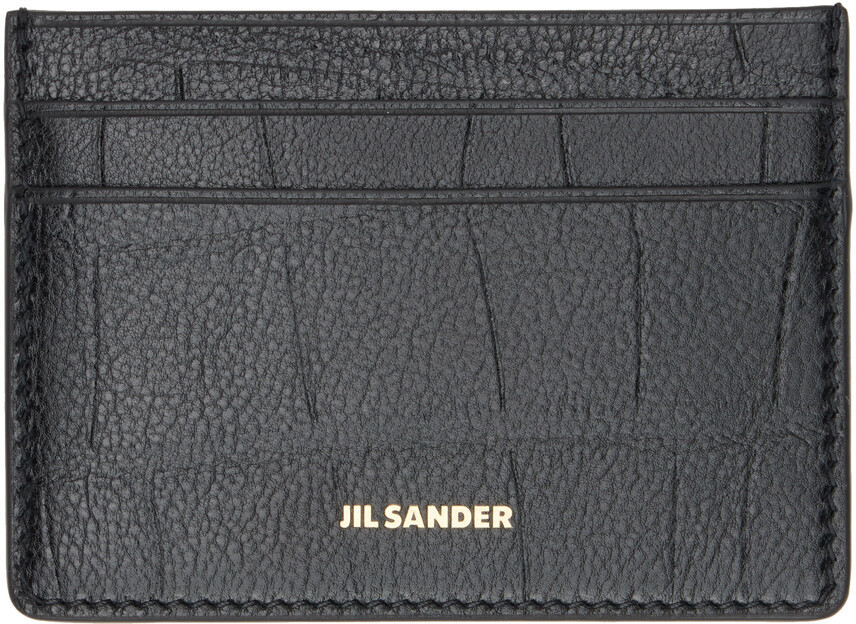 

Черный держатель кредитной карты Jil Sander