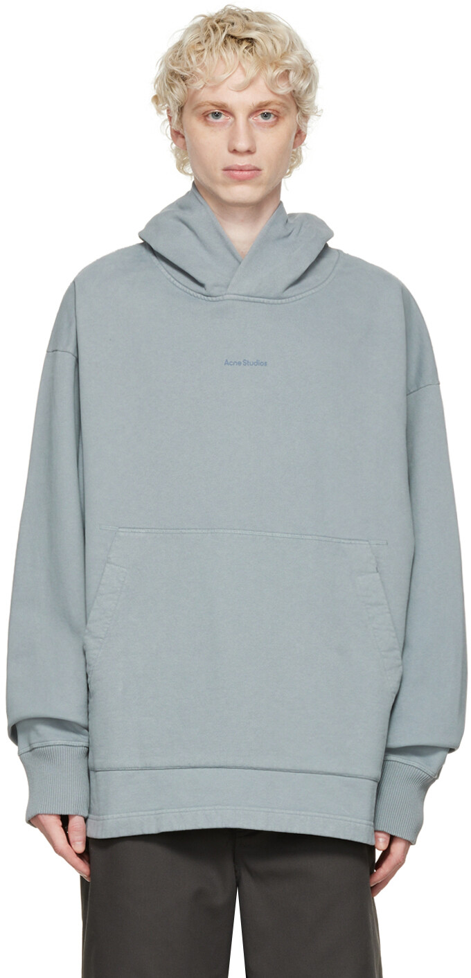 

Серая худи из органического хлопка Acne Studios, Серый