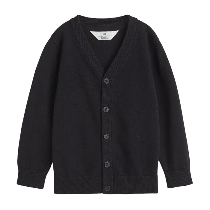 

Кардиган H&M Fine-knit Cotton, черный