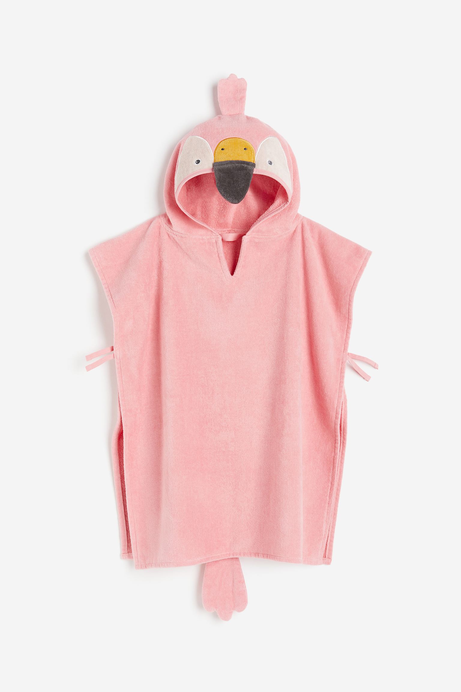 Полотенце-пончо H&M Home Flamingo, розовый