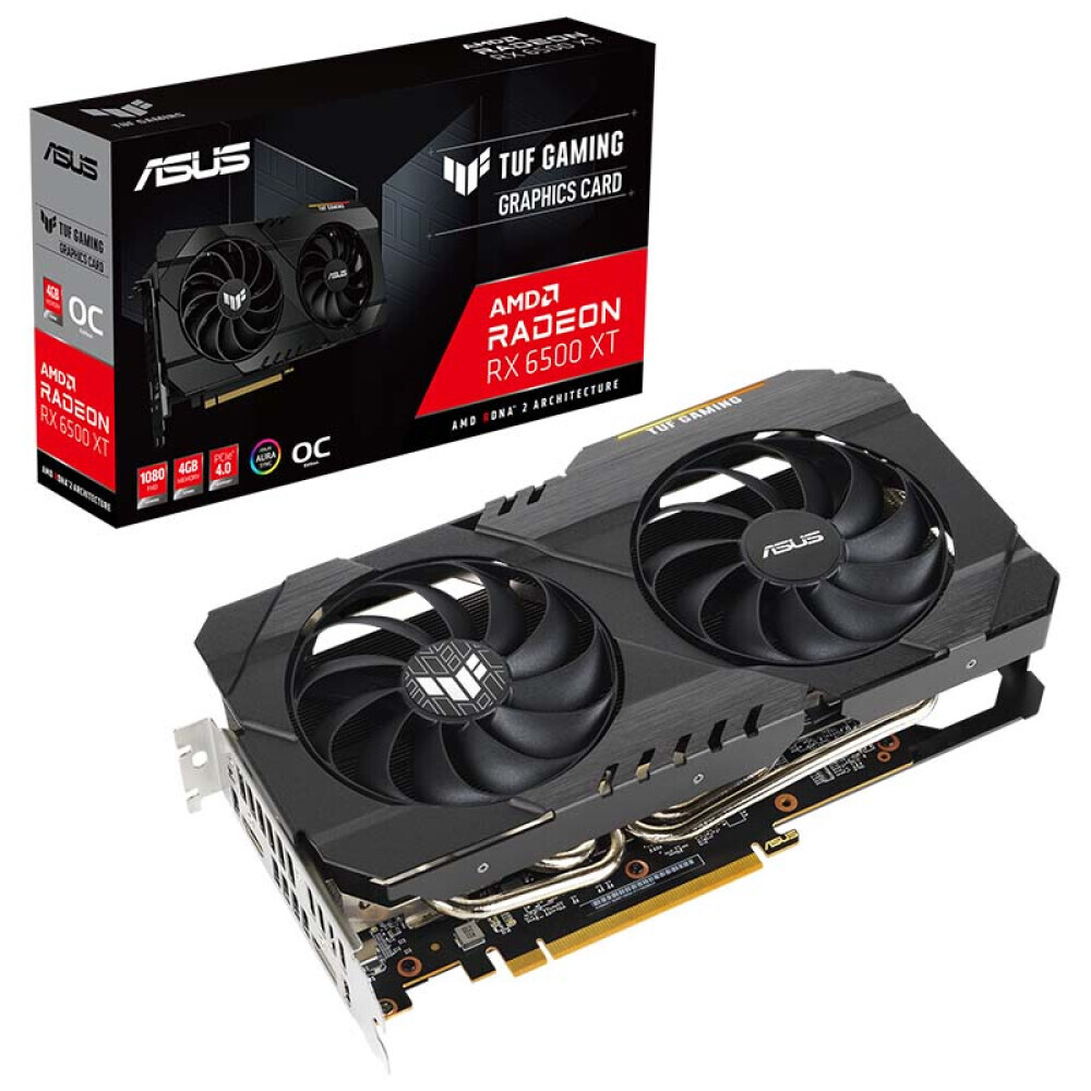 

Видеокарта игровая Asus TUF AMD Radeon RX 6500 XT 4GB