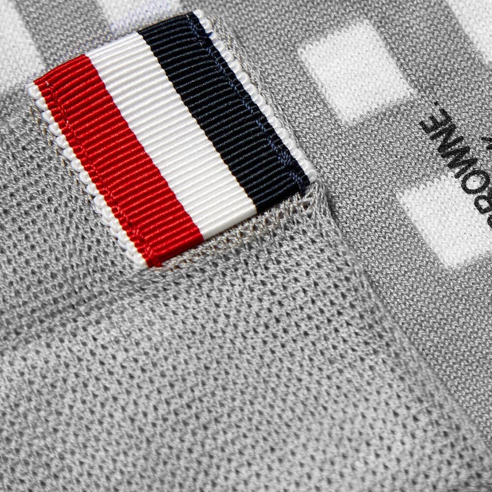 

Носки до середины икры в мелкую клетку Thom Browne