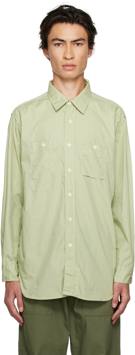 

Зеленая рабочая рубашка Engineered Garments