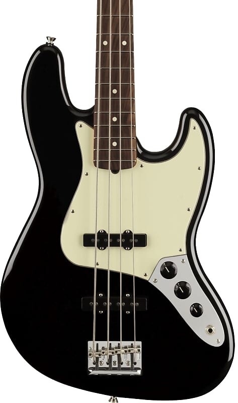 

Fender American Professional II Jazz Bass RW Черный с чехлом