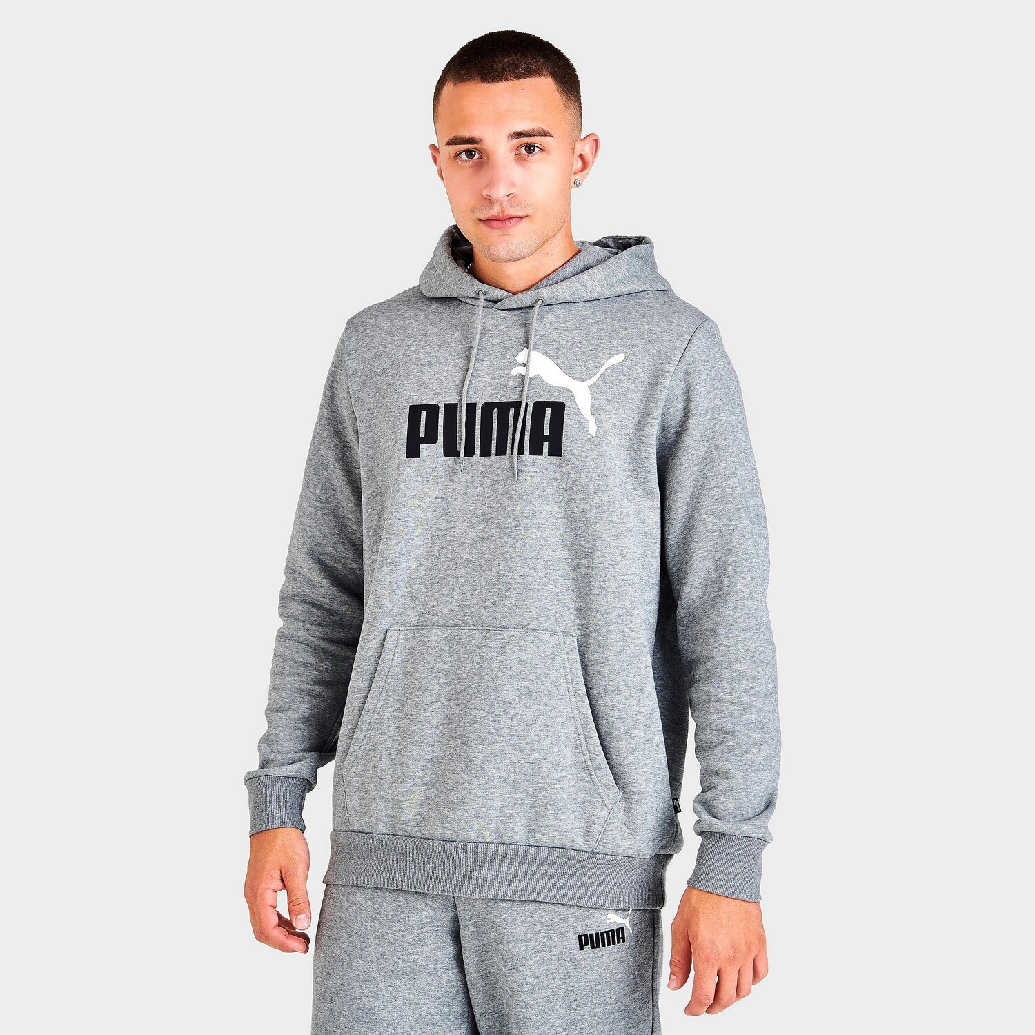 

Мужская толстовка с капюшоном Puma #Logo, серый