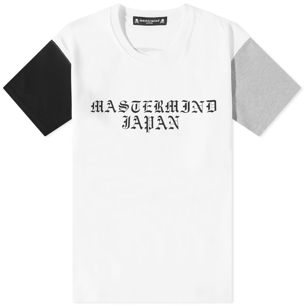 

Футболка mastermind JAPAN Colourblock Tee, Белый