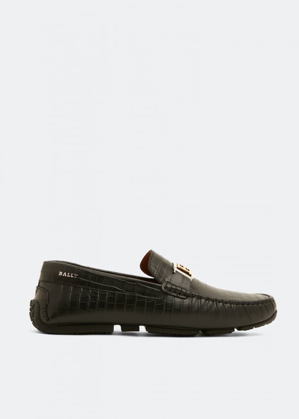 

Лоферы BALLY Palan driving shoes, черный