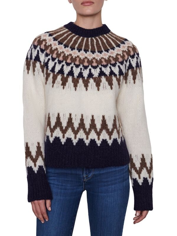 

Свитер с круглым вырезом fairisle Frame Blue multicolor