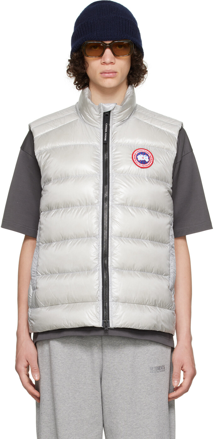 

Серебряный пуховый жилет Crofton Canada Goose