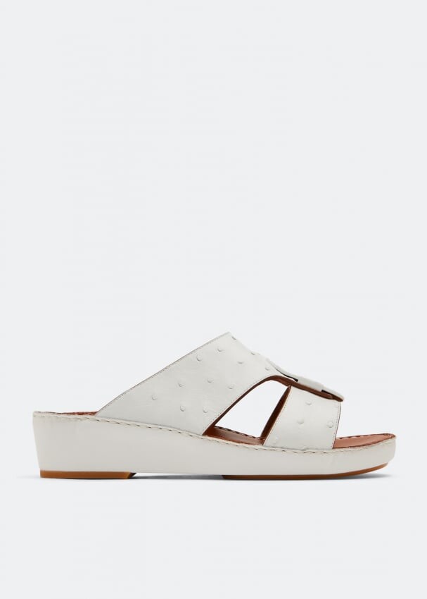 

Сандалии PRIVATE COLLECTION Fissare Ostrich sandals, белый