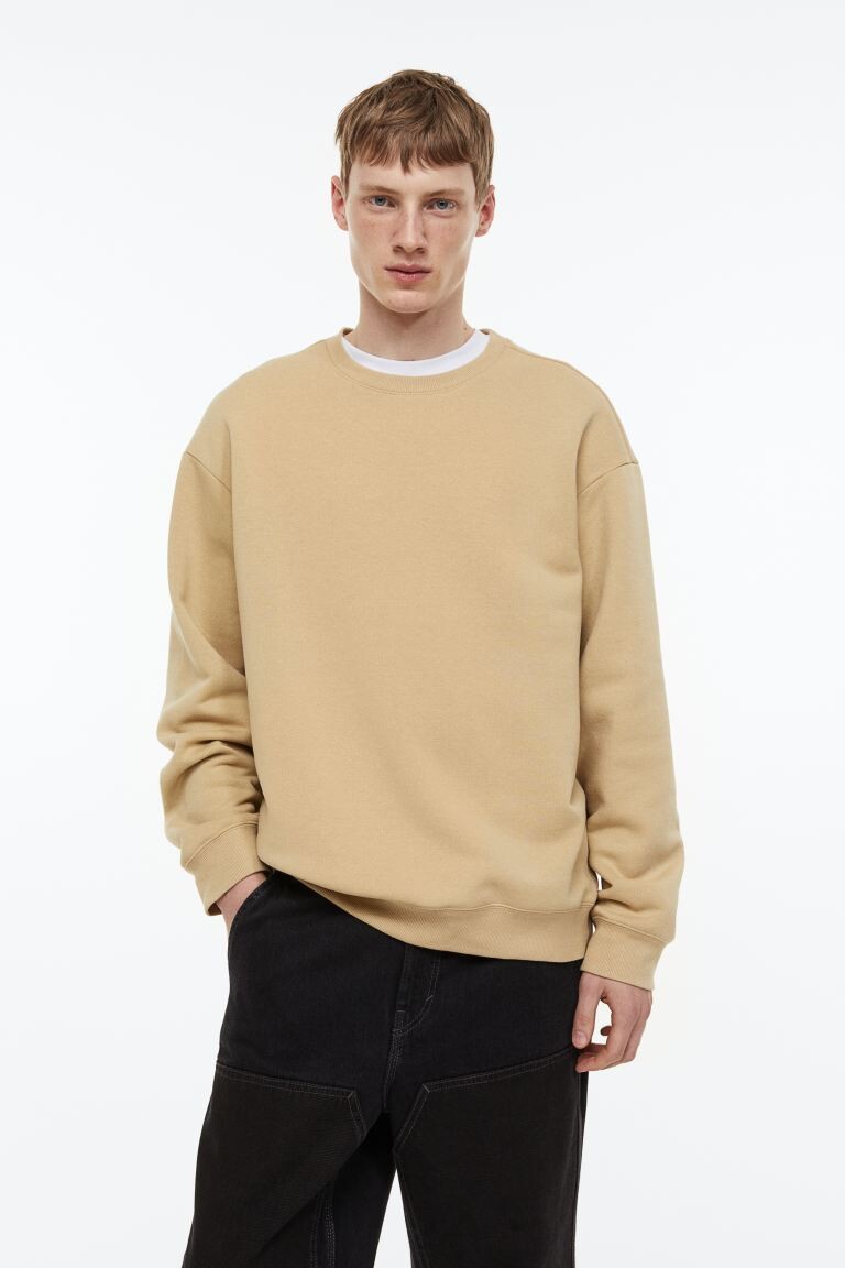 

Толстовка свободного кроя H&M, бежевый