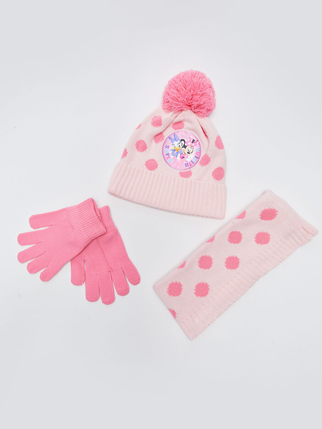 

Minnie Mouse Licensed Girl Child Шарф Beanie Glove Set LCW Accessories