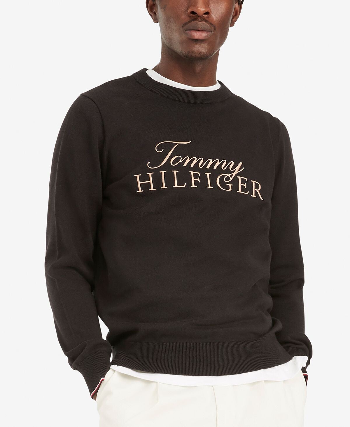 

Мужской свитер с круглым вырезом и логотипом niles Tommy Hilfiger, мульти