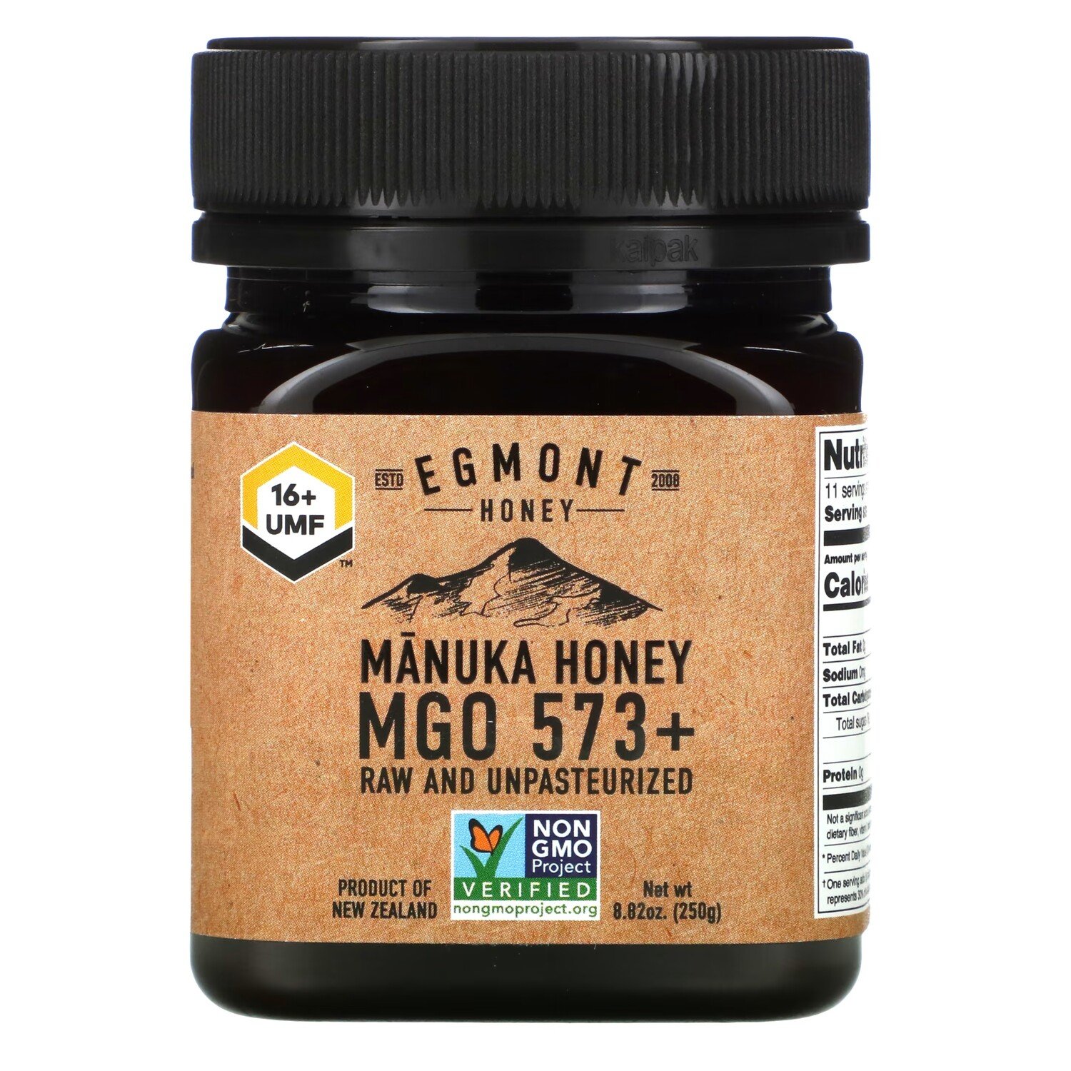 

Egmont Honey Мед манука необработанный и непастеризованный 573+ MGO, 250 г