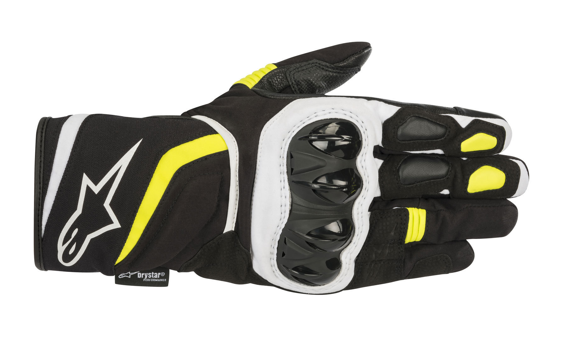 цена Мотоциклетные текстильные перчатки Alpinestars T-SP, черный/желтый