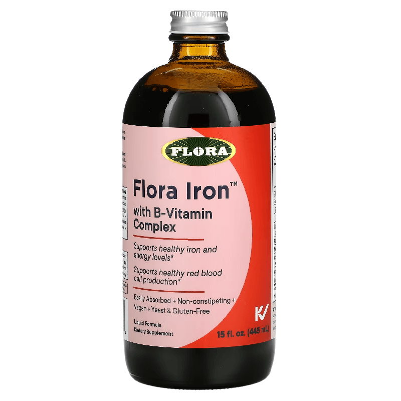Железо с комплексом витаминов группы В Flora, 445 мл flora железо и травы с комплексом витаминов группы b 228 мл 7 7 жидк унции