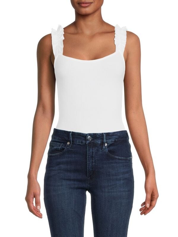 

Однотонное боди с оборками BB Dakota White