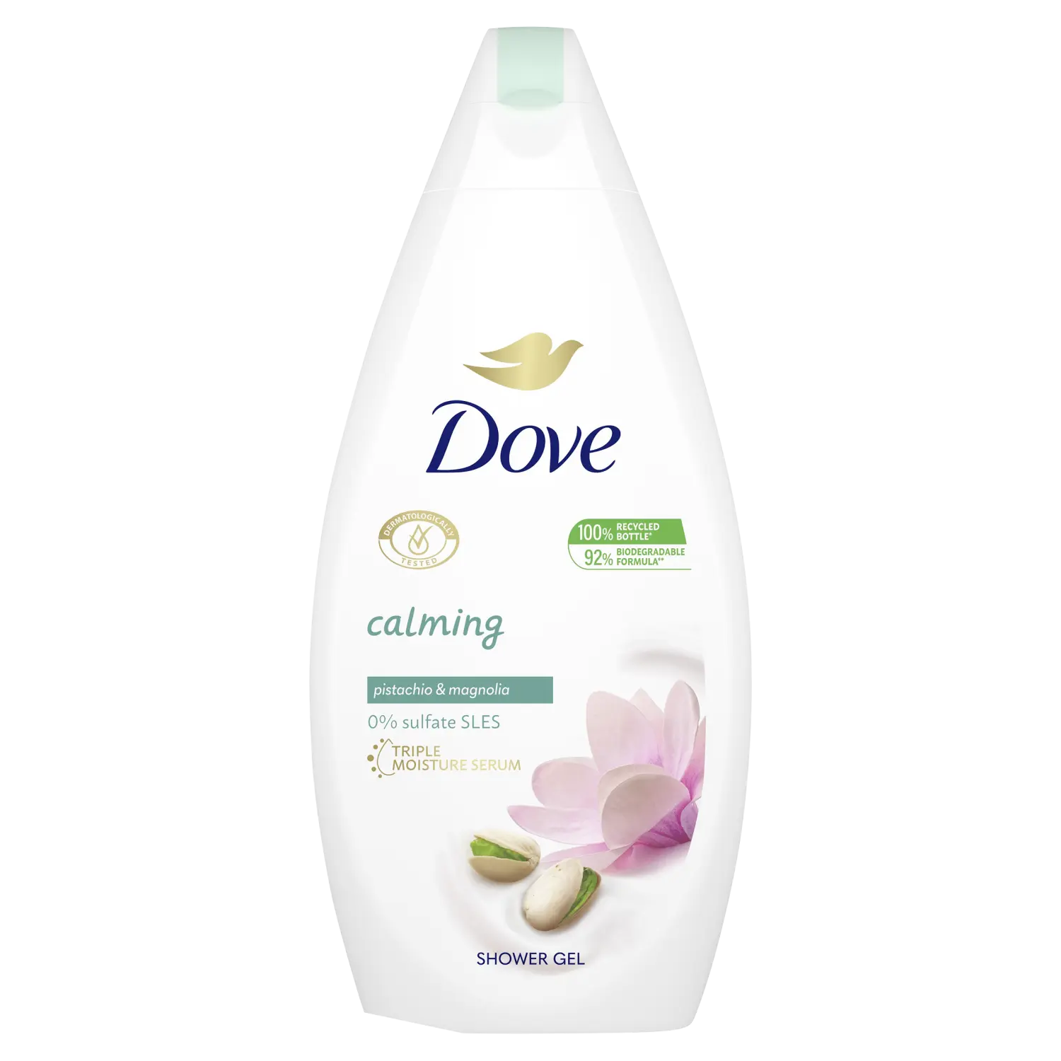 

Dove Calming гель для душа с фисташками и магнолией, 500 мл