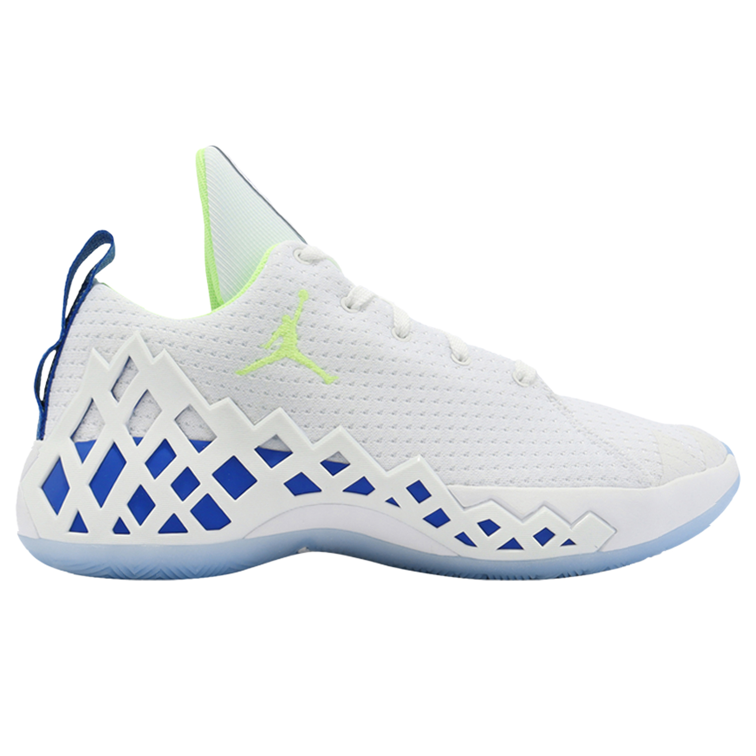 Кроссовки Nike Jordan Jumpman Diamond Low PF 'White Blue Green', Белый кроссовки nike air jordan 32 low pf camo черный мультиколор