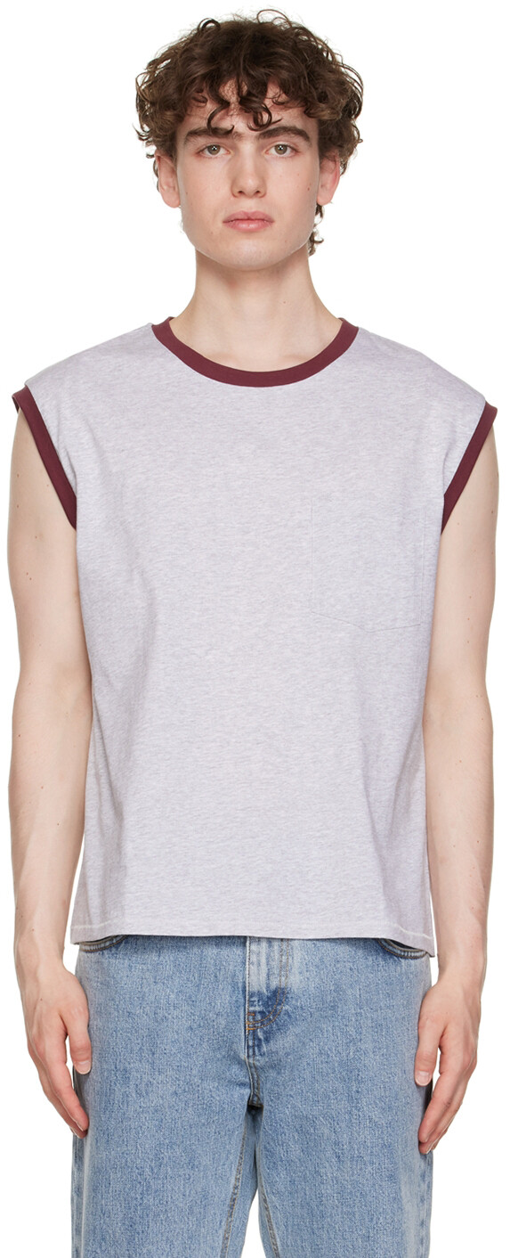 

Серая майка Ringer Second/Layer
