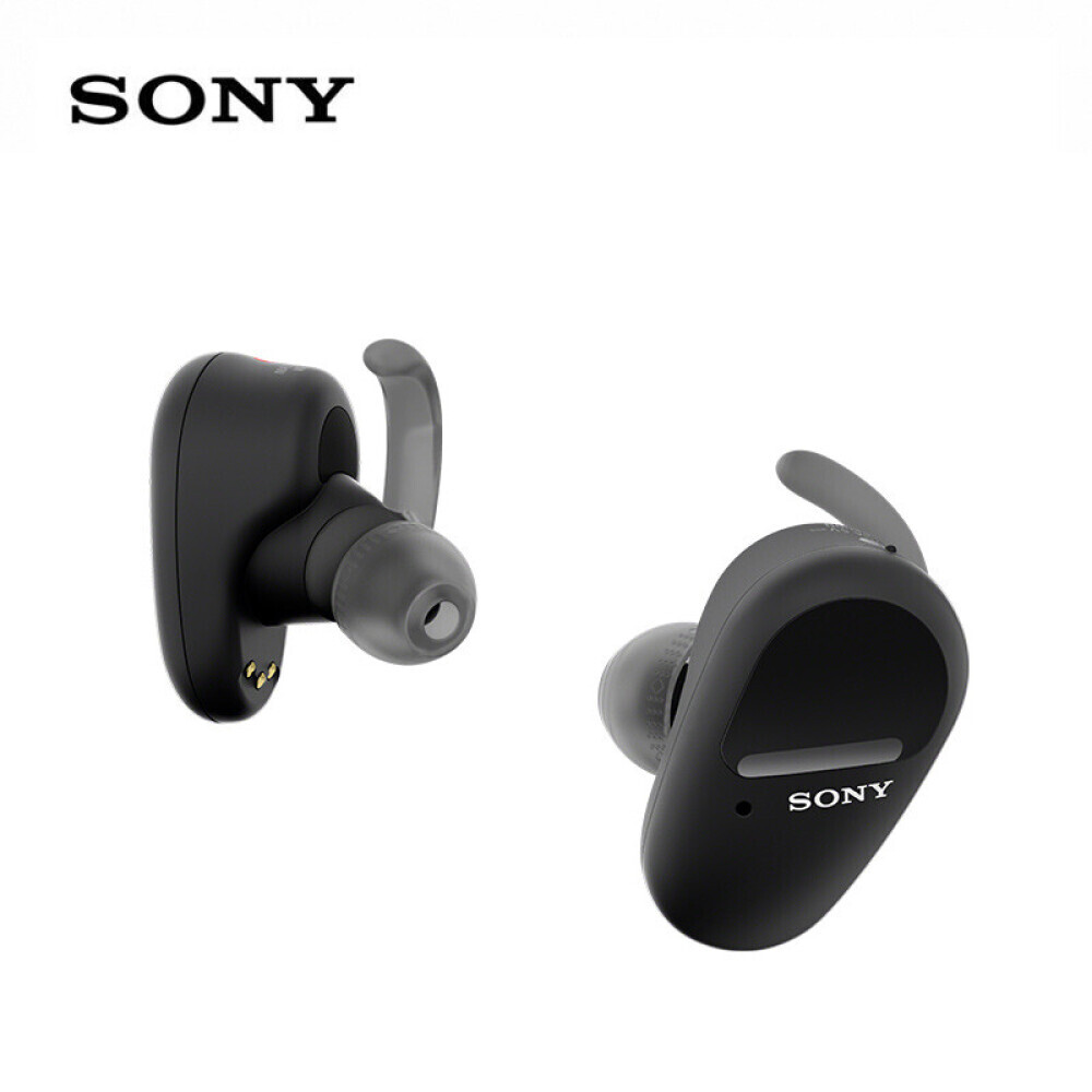 

Bluetooth-гарнитура Sony WF-SP800N true wireless спортивные с шумоподавлением для занятий фитнесом IP55, черный